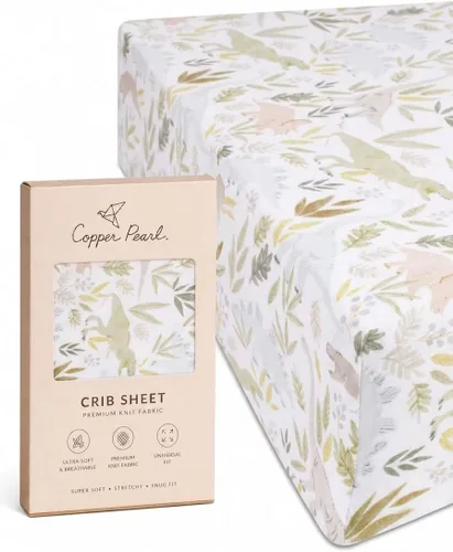 Vista 66 de Copper Pearl: Sábanas de punto prémium para cuna de bebé para niños y niñas, transpirables y suaves, sábanas ajustables para colchones estándar