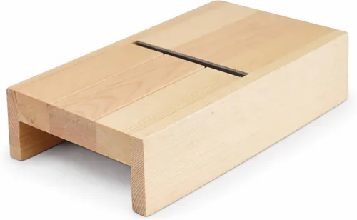 Vista 8 de Mandala Crafts Herramienta de afeitado de madera con cajón, cortador de bordes de jabón hecho a mano y afeitadora de velas para proyectos