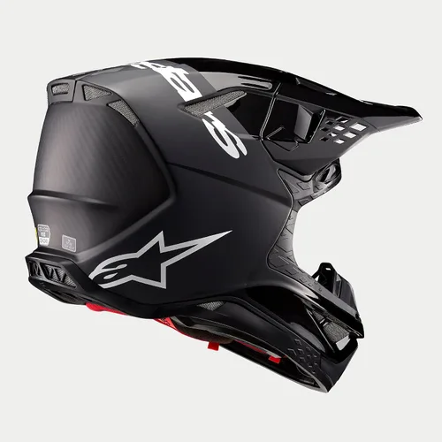 Vista 5 de Alpinestars Casco de inundación Supertech M10 Negro/Gris Oscuro Mate y Brillante