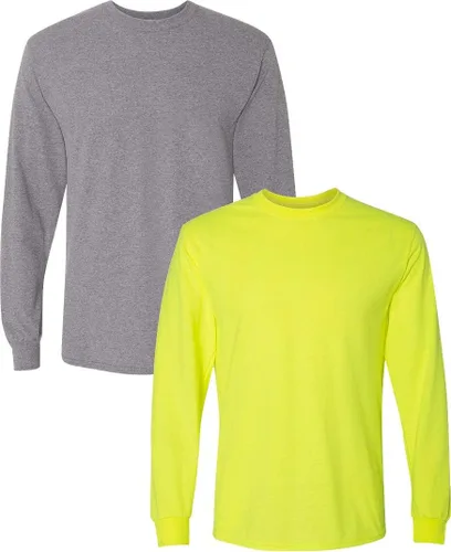 Vista 14 de Gildan - Camiseta DryBlend de manga larga para adulto, estilo G8400, paquete de 2