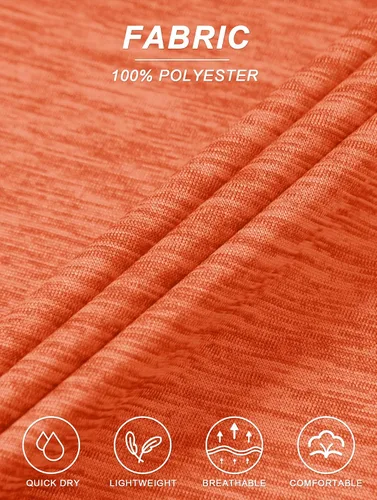Vista 7 de TACVASEN Camisas de senderismo para mujer, manga corta, secado rápido, camiseta atlética, cuello redondo, para correr, entrenamiento, fitness