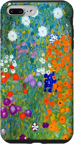 Vista 12 de Funda para iPhone 16 Gustav Klimt Flower Garden