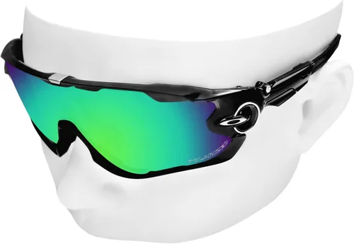 Vista 3 de OOWLIT Lentes de repuesto compatibles con Oakley Jaw-breaker OO9290 Sunglass, EsmeraldaSólidos
