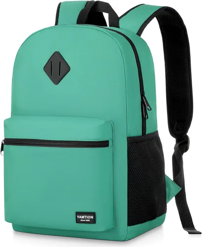 Vista 25 de YAMTION Mochila escolar, mochila clásica unisex para adolescentes con puerto USB para escuela secundaria, universidad, oficina, trabajo, viajes