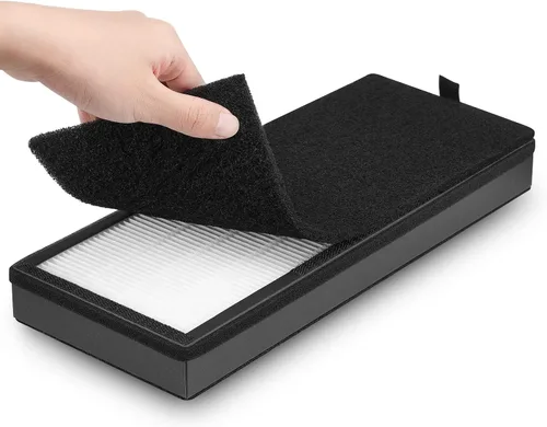 Vista 8 de Filtro de repuesto HEPA para purificador de aire VEVA 8000 Elite Pro Series, 2 filtros HEPA y 8 prefiltros de carbón activado de primera calidad