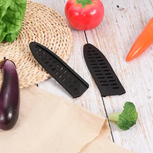 Vista 6 de PATIKIL Fundas de seguridad PP para cuchillo de chef de 6 pulgadas, paquete de 2 cuchillos, protector de filos, protector de cuchillas, funda