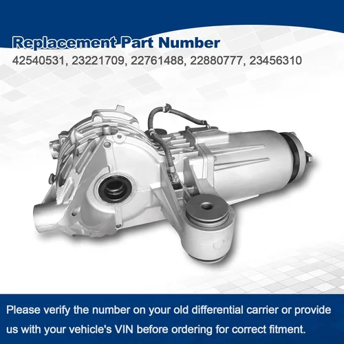 Vista 2 de 42540531 22880777 Conjunto de portador diferencial AWD del eje trasero compatible con Chevy Equinox 2007-2017, compatible con GMC Terrain 2010-2017
