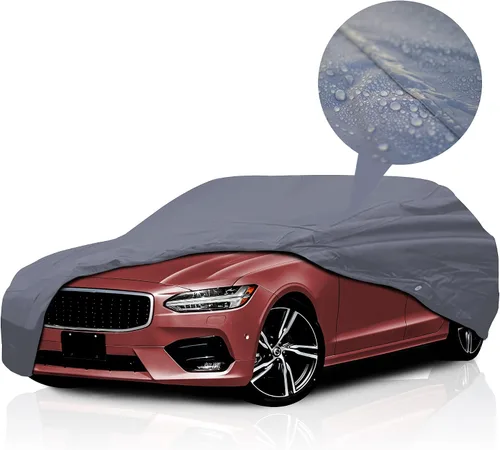 Vista 10 de Funda de coche de 5 capas para Kia Rio Hatchback de 4 puertas 2017-2023, ajuste semi personalizado, cobertura completa, contaminación, polvo, sol