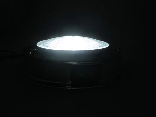Vista 9 de Pactrade Marine Luz de Cúpula 12V - Lente de 3 Pulgadas, LED Blanco Cálido Luz de Barco de Acero Inoxidable con Interruptor de Palanca Integrado