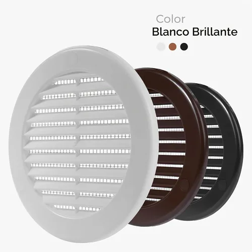 Vista 7 de Paquete de 10 cubiertas redondas de ventilación de aire de 4 pulgadas – Deflector de ventilación de aire Soffit de plástico blanco con malla
