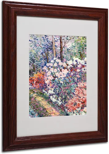 Vista 10 de Trademark Fine Art Manor Shadian - Lienzo decorativo para pared, diseño de flores en el bosque, con marco negro, 11 x 14 pulgadas