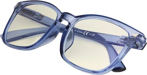 Vista 12 de Gafas de lectura cuadradas de gran tamaño con bloqueo de luz azul para mujeres y hombres