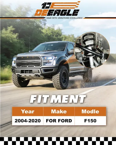 Vista 5 de DEEAGLE Brazos de control superiores F150 de 2-4 pulgadas, brazo de control delantero tubular para F150 2004-2020, UCA con rótula engrasable, brazo