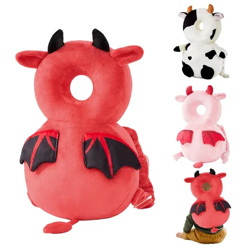 Vista 14 de Mochila protectora de espalda para bebé, almohadilla protectora de seguridad para niños pequeños, diseño suave, ajustable y ligero para caminar