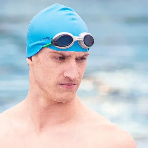 Vista 5 de Dolfin Gafas de natación para adultos – Bungee Racer con protección antivaho y antifugas