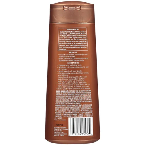 Vista 2 de L'Oréal Paris Sublime Bronze Luminous Bronzer Loción autobronceadora, 6.7 onzas