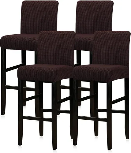 Vista 64 de Lellen - Fundas para taburete de bar de jacquard, fundas para silla de taburete de bar, fundas para silla de bar, fundas para taburete de bar