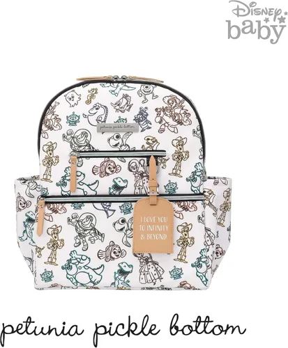 Vista 9 de Petunia Pickle Bottom Mochila Ace Bolsa de pañales Mochila para padres, Pixar Playday, Mochila Ace