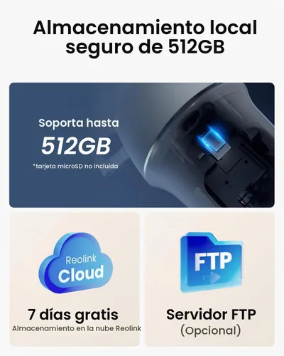 Vista 9 de REOLINK Cámaras de seguridad solares 4K al aire libre, cámara celular 4G