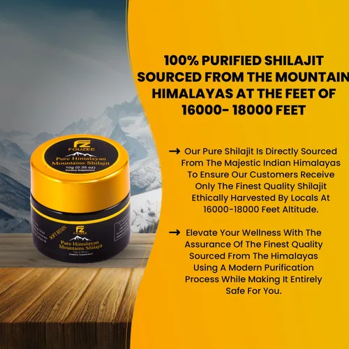 Vista 3 de Shilajit puro del Himalaya, suplemento mineral traza para mujeres y hombres, resina Shilajit natural y auténtica en botella de vidrio ámbar, ácido