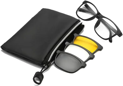Vista 7 de Circleperson Gafas de lectura bifocales Gafas de sol marco polarizado+3 lentes de clip