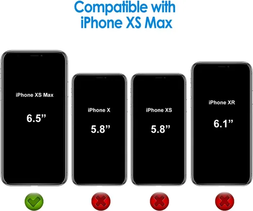 Vista 2 de JETech - Funda para iPhone Xs Max de 6.5 pulgadas, cubierta para amortiguamiento de golpes.