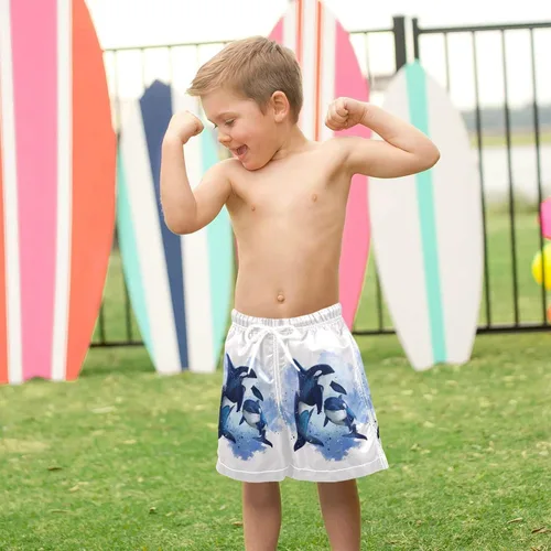 Vista 2 de Dussdil Traje de baño para niño y niño, traje de baño para playa