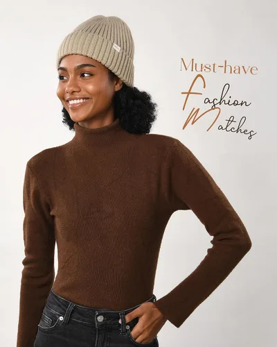 Vista 3 de YANIBEST Sombreros de invierno para mujer, gorro con forro de satén para clima frío, gorro para mujeres y hombres, sombreros de punto cálidos