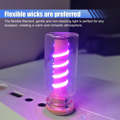 Vista 5 de Luz nocturna USB para automóvil, bombilla LED regulable al tacto, iluminación ambiental interior del vehículo de estilo retro, mini lámparas