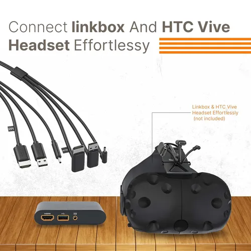 Vista 3 de Skywin 3 en 1 Ronda VR Mochila Cable - 1 Metro/3.2 Pies - Negro