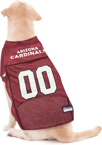 Vista 5 de Pets First NFL Arizona Cardinals Camiseta para Perro, Talla Extra Pequeña, Disfraz de Camiseta de Fútbol Americano para Mascota, Camiseta Deportiva