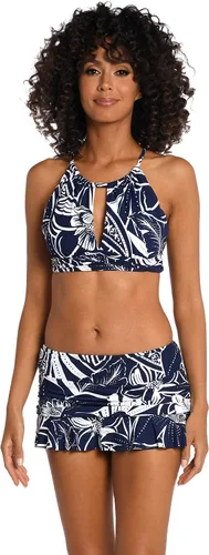 Vista 3 de La Blanca Traje de baño midkini de cuello alto estándar para mujer