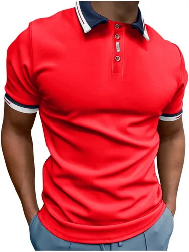 Vista 3 de Camiseta de la bandera estadounidense para hombre, estilo casual, patriótica, polo con cremallera, para el Día de la Independencia para niños