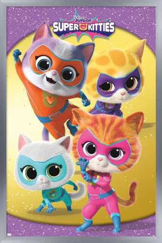 Vista 8 de Disney Junior Super Kitties - Póster de pared grupal, 34 pulgadas de largo x 22.4 pulgadas de ancho, versión premium sin marco