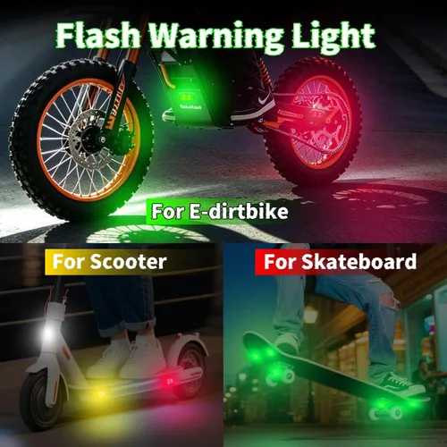 Vista 11 de 8 luces estroboscópicas LED inalámbricas para automóvil, luz intermitente recargable USB tipo C, luces estroboscópicas de control remoto