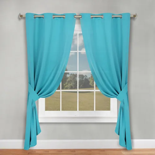 Vista 117 de Superior Blackout Curtains, Room Darkening, Bedroom, Drapes, Kitchen, Living Room Window Accents, Sun Blocking, Thermal, 2 Pack, Solid Blackout