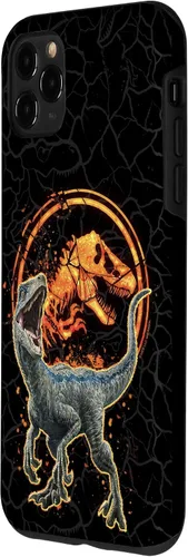 Vista 2 de iPhone 11 Pro Max Jurassic World: Fallen Kingdom Blue Fire Logo Case