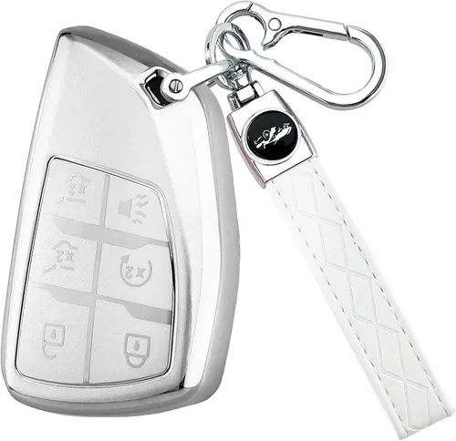 Vista 8 de Joouheax Funda para Llave de Coche Chevy con Llavero, 5 Botones de TPU Suave con Protección Completa, Compatible con Chevy 2021 2022 2023 2024 2025
