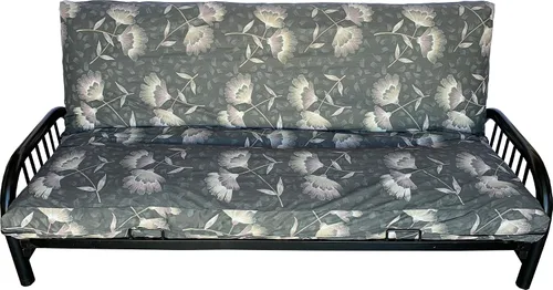 Vista 3 de Fundas de colchón de futón, fundas de cama, 100% algodón (individual, matrimonial, Queen) (flor #12, tamaño matrimonial 6 x 54 x 75)