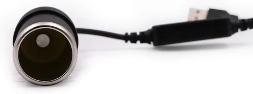 Vista 5 de Cable convertidor USB A macho a 12 V para encendedor de cigarrillos de coche, enchufe hembra, paquete de 2