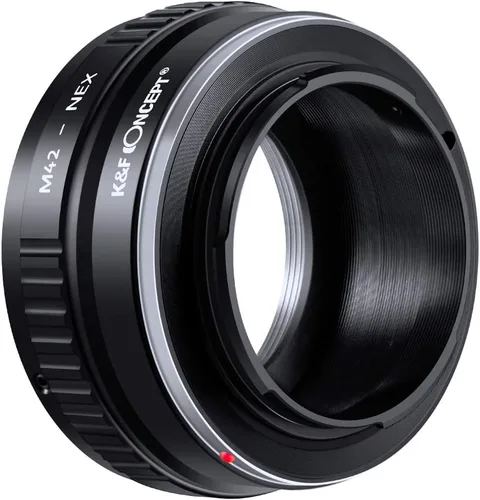 Vista 4 de K&F Concept - Adaptador de Montura de Objetivo Compatible con Lente M42 a Cámara NEX con Montura E Compatible con Sony Alpha NEX-7, NEX-6, NEX-5N