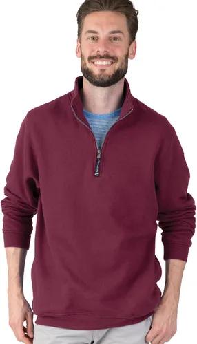 Vista 4 de Charles River Apparel Unisex Crosswind Quarter Zip, Mens and Womens Soft Cotton Blend Sweatshirt, Oatmeal Heather, 3X-Large
