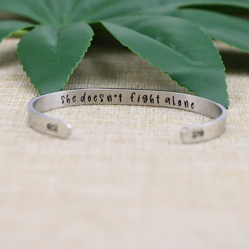 Vista 4 de JoycuFF - Pulseras inspiradoras para mujer, con mensaje grabado, regalo de navidad o cumpleaños