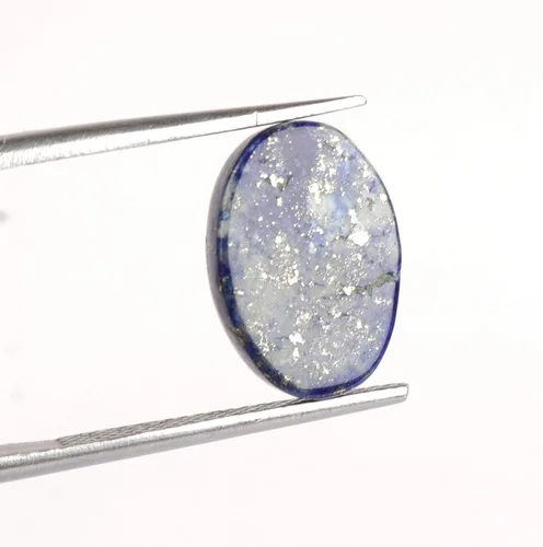 Vista 2 de GEMHUB Cabujón ovalado de lapislázuli azul natural certificado EGL de 59.00 quilates para la fabricación de joyas, Gema, Afganistán Lapislázuli