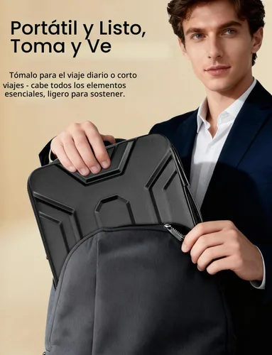 Vista 5 de DOMISO Funda para laptop de 13 pulgadas con asa, a prueba de golpes y resistente al agua, funda protectora de EVA para laptop de 13 a 13.3 pulgadas