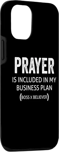 Vista 3 de La oración del iPhone 15 está incluida en el caso My Business Plan Boss Believer