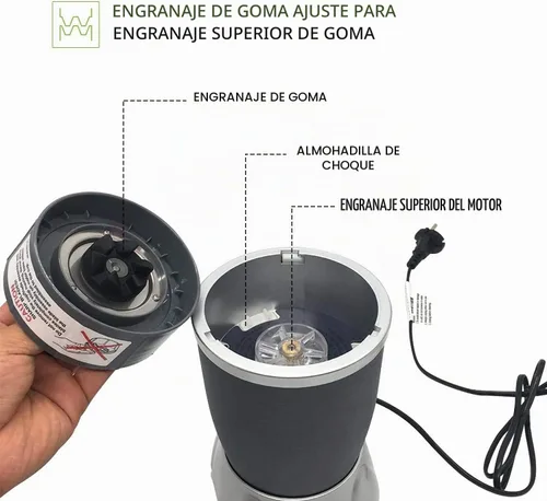 Vista 5 de Paquete de 2 piezas de repuesto de cuchillas extractoras 3D-Star para licuadora NutriBullet serie 600W/900W