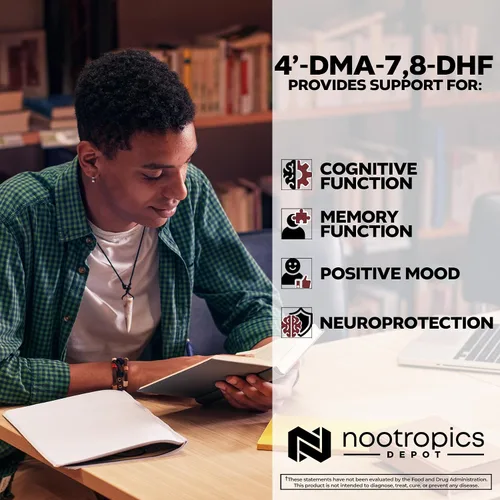 Vista 4 de Nootropics Depot Cápsulas 4'-DMA-7,8-DHF 10 mg 90 unidades 4'-DMA-7,8-dihidroxiflavona