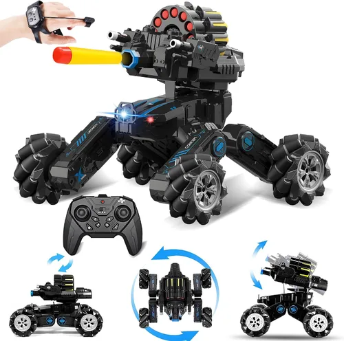 Vista 3 de Juego de 4 ruedas de repuesto para automóvil de acrobacias a control remoto, neumáticos de repuesto duraderos para niños, vehículo de juguete