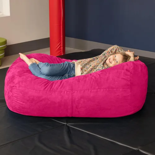Vista 5 de Jaxx Lounger Jr. Puff Rosa